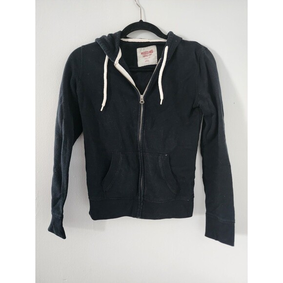 Mossimo Supply Co. Women Black Zip Up Hoodie XS - Picture 1 of 3
